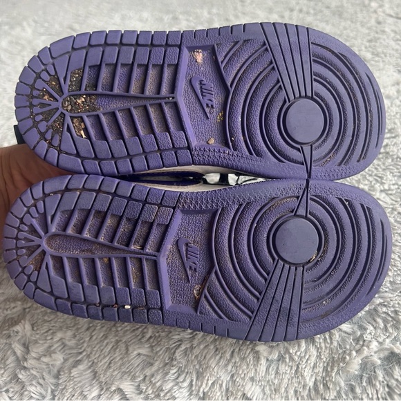 Jordan 1 Mid (TD) Toddlers Shoes Black- size  9C - Picture 8 of 10